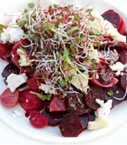 Mixed Beet Salad with Goat Cheese