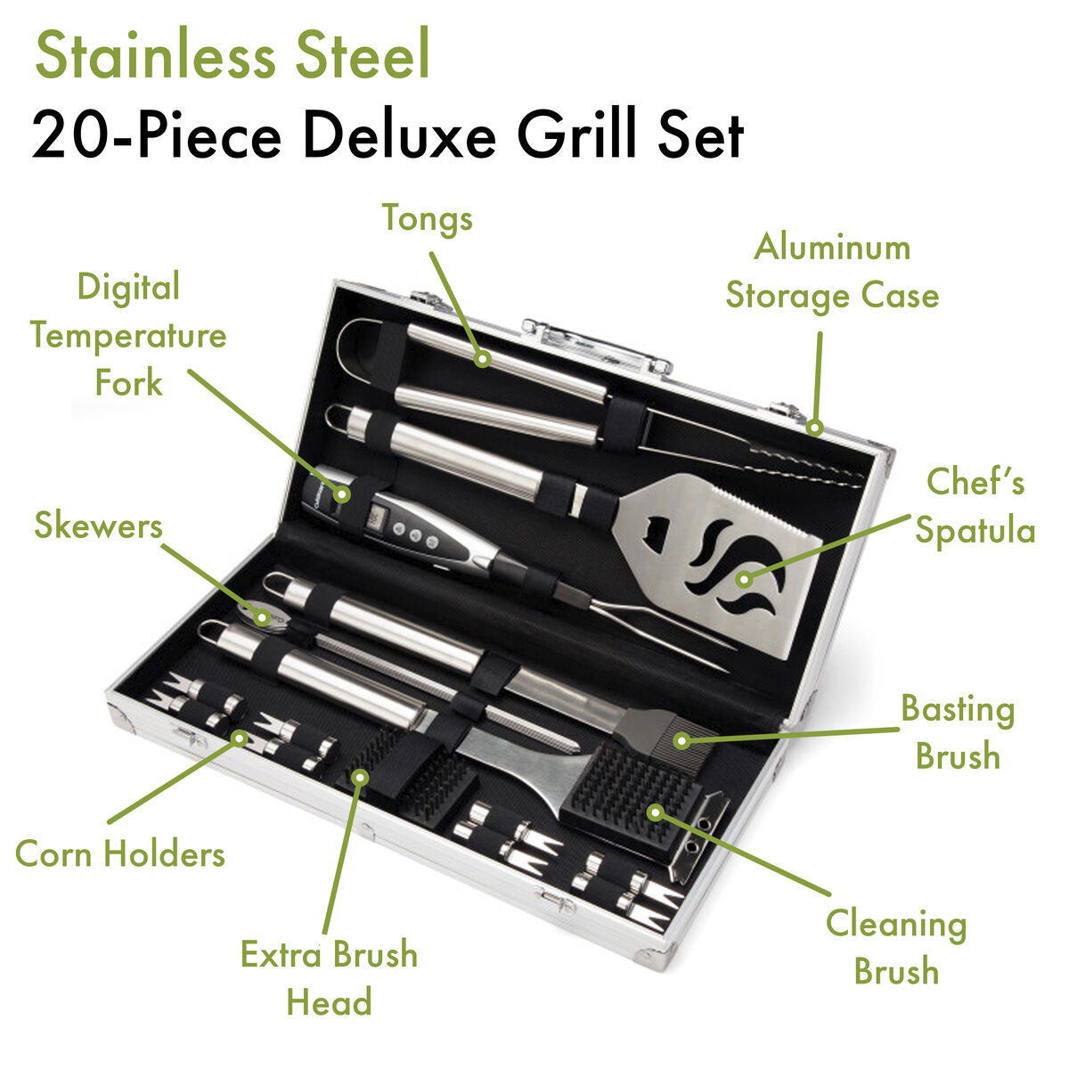 Deluxe Grill Set (20 Piece)