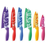 Discontinued 12 Piece Tie Die Color Knife Set with Blade Guards