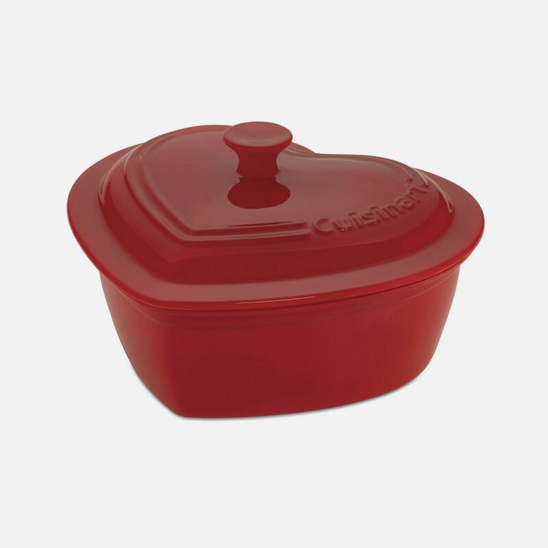 Discontinued 2 Quart Heart Baker with Lid