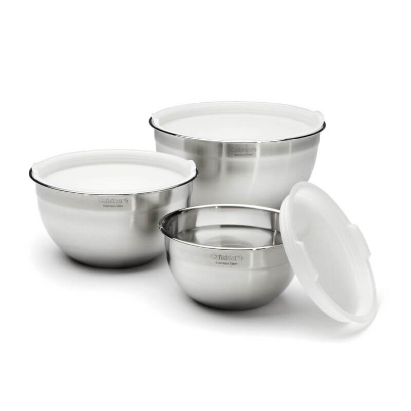 Cuisinart Stainless Steel Mixing Bowls with Lids