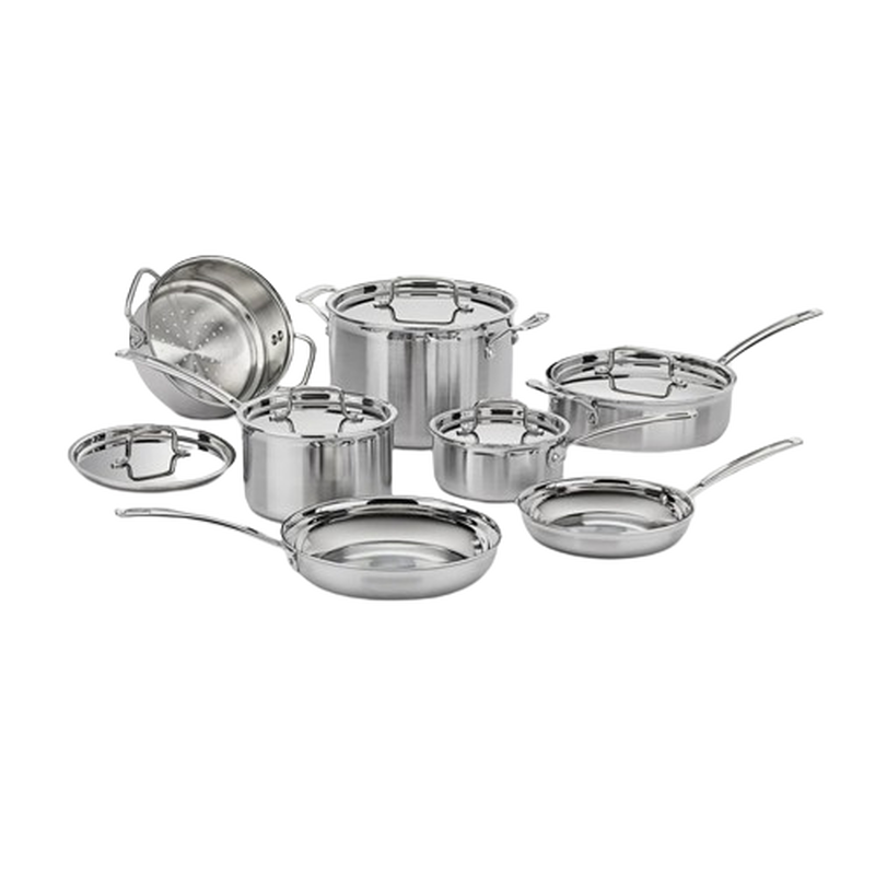 Cuisinart MultiClad Pro Triple Ply Stainless Cookware 12 Piece Set