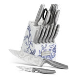 Cuisinart® Caskata™ 15 Piece German Stainless Steel Knife Block Set