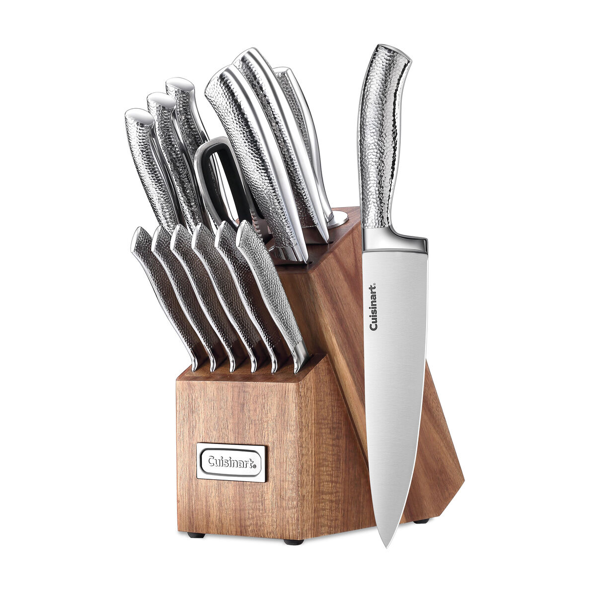 15pc Stainless Steel Cutlery Block Set