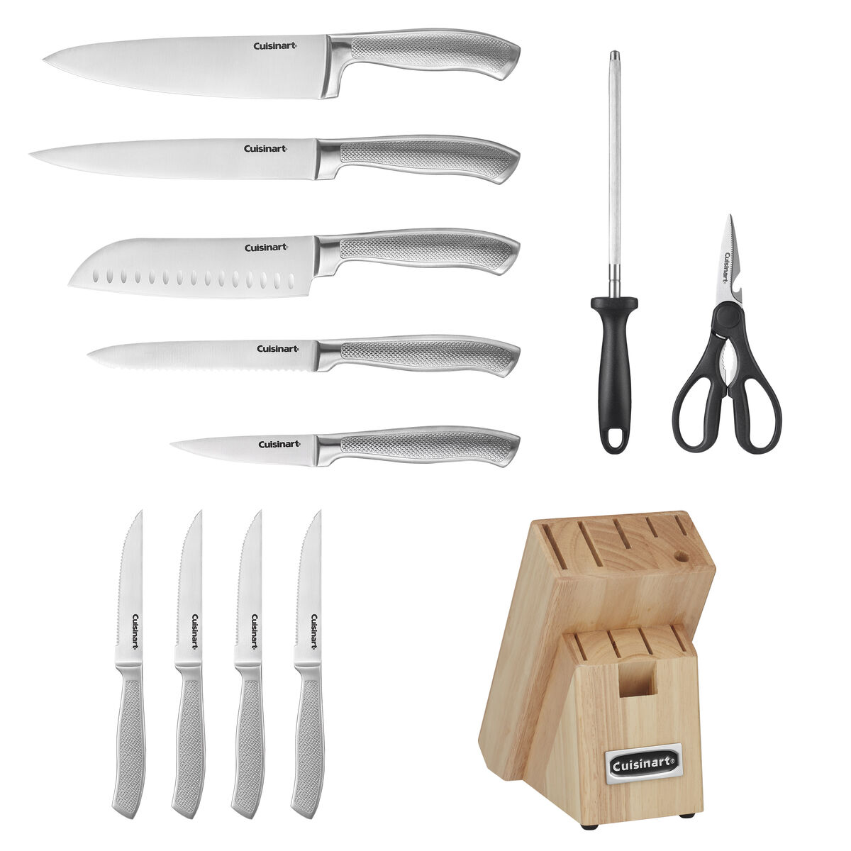 Classic 12pc Stainless Steel Knife Block Set