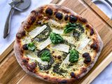 Pizza with Ricotta and Pesto-1