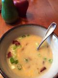 Yukon Gold Potato and Roasted Garlic Soup-1