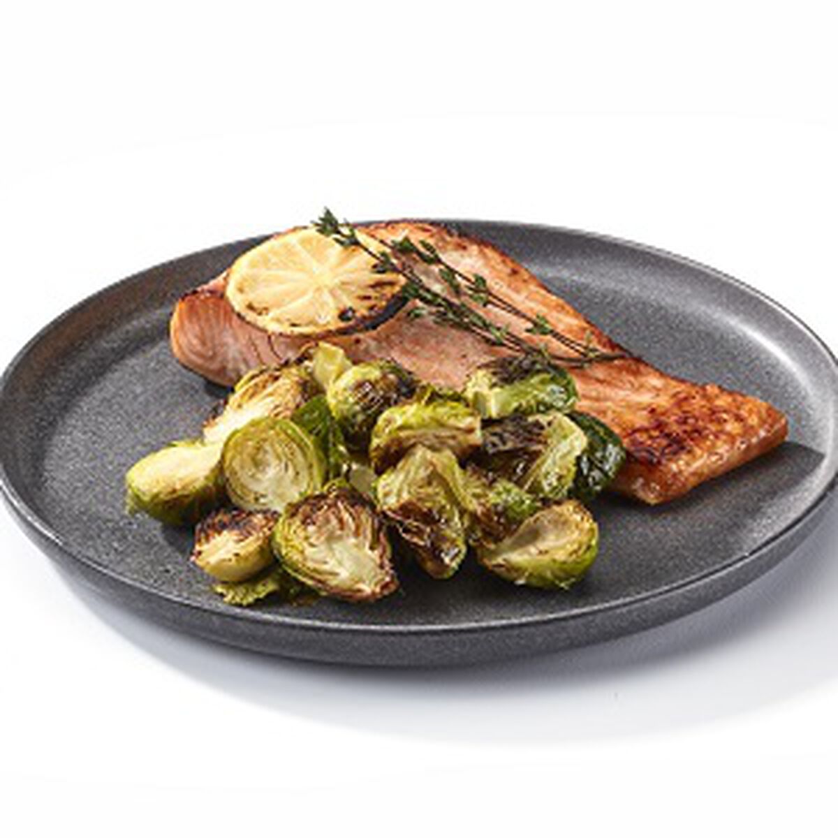 Thyme-Glazed Salmon with Brussels Sprouts-1