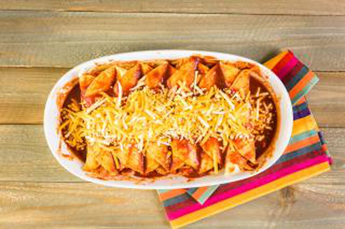 Black Bean and Sweet Potato Enchiladas  with Red Chile Sauce-1