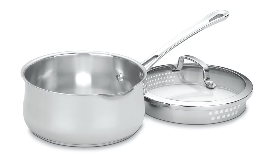 2 Quart Pour Saucepan with Cover - Contour™ Stainless Cookware