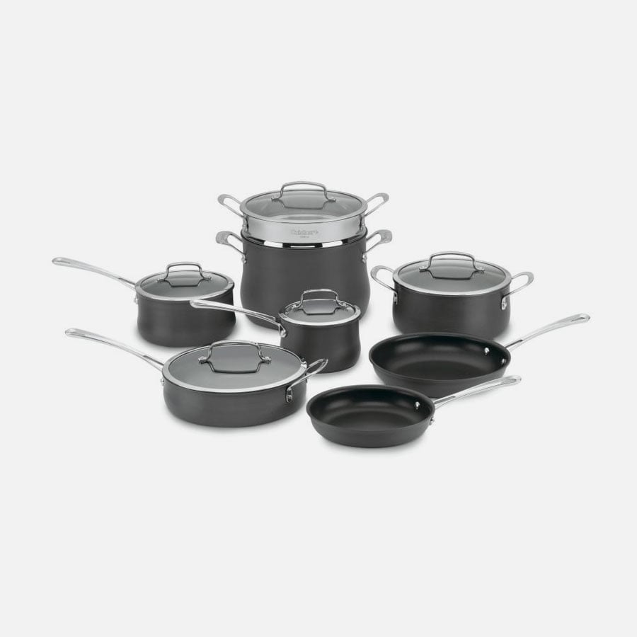 Cuisinart® Contour Hard-Anodized 13-pc. Cookware Set 64-13, Color