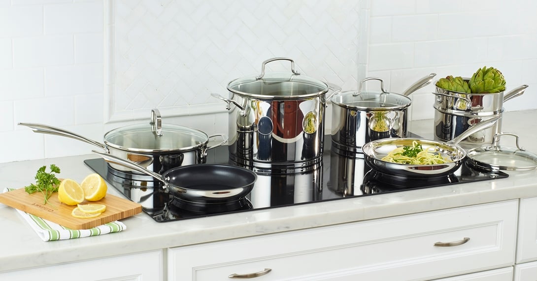 NEW Cuisinart Chef's Classic Stainless Steel 11 Piece Cookware Set