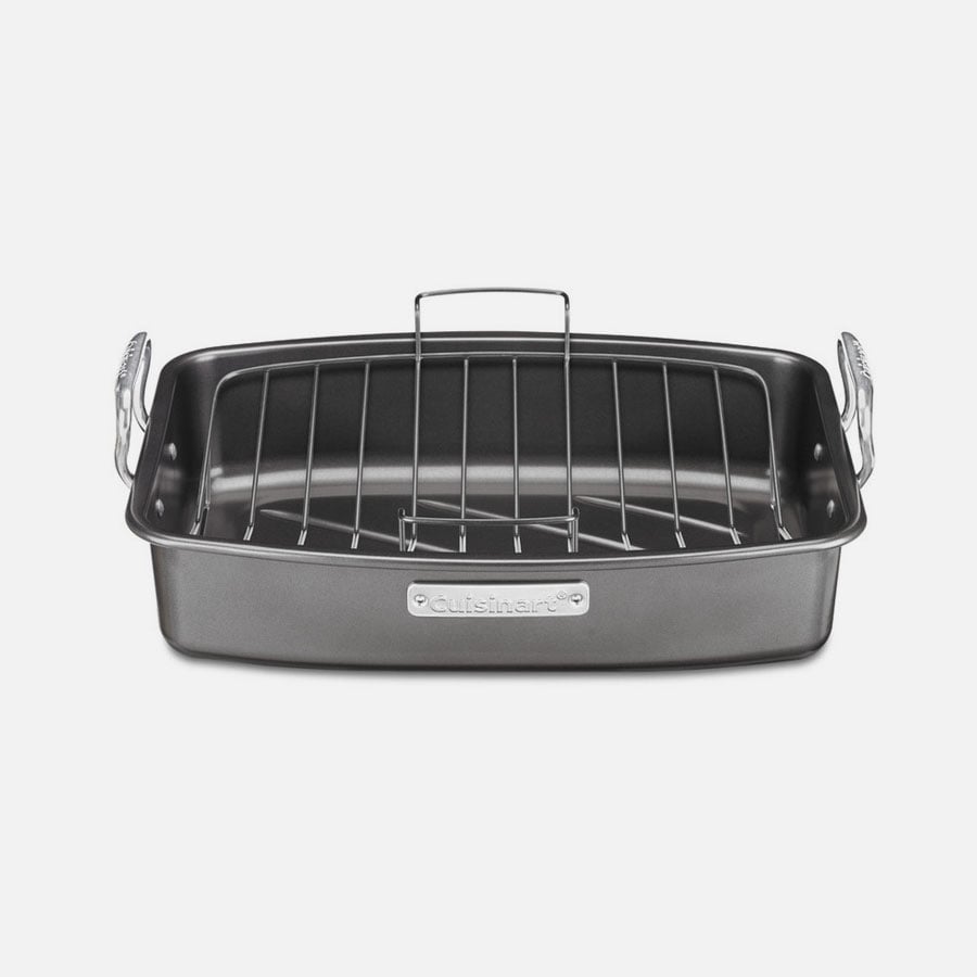 All-Clad Stainless Steel Rectangular Lasagna Pan with Lid, Black