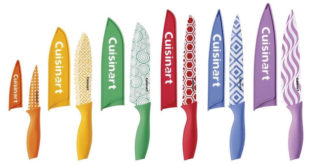 Cuisinart Advantage 12-Piece Ceramic Coated Knife Set w/Blade Guards NEW IN  BOX!