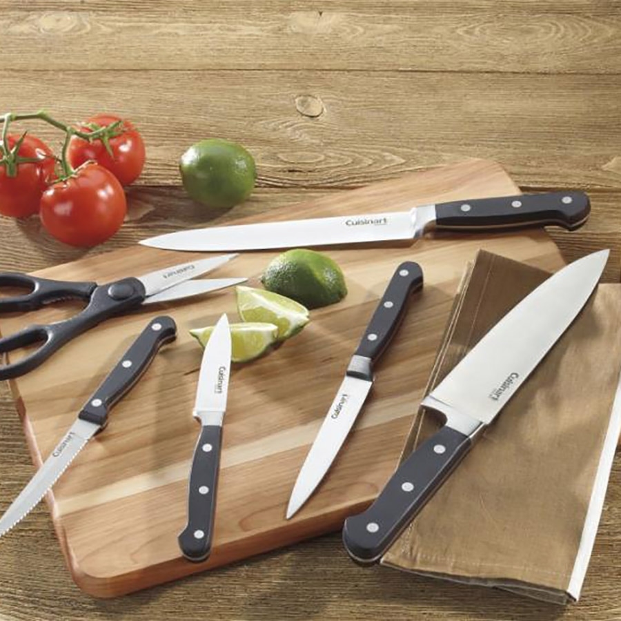 Cuisinart Triple Rivet Block Knife Set Silver Set Of 16 Pieces - Office  Depot