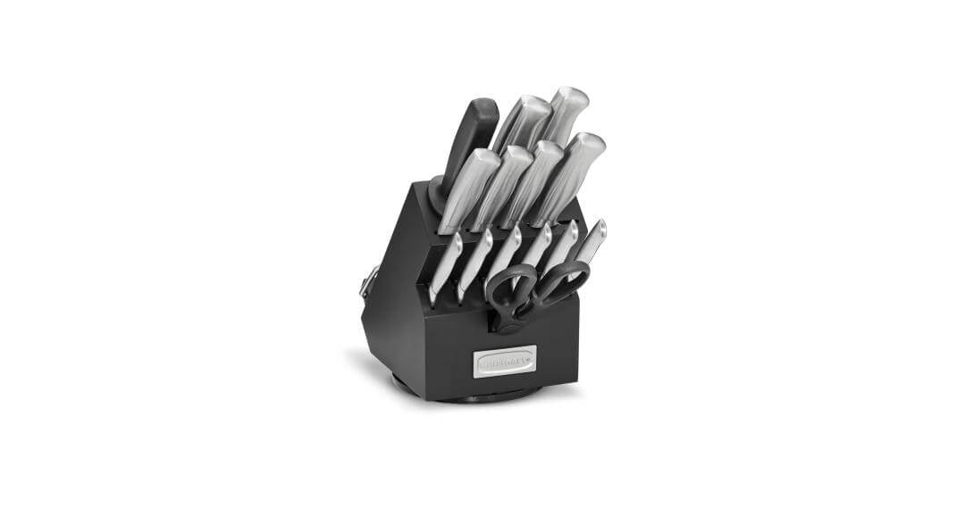  Cuisinart 15-Piece Knife Set with Block, High Carbon