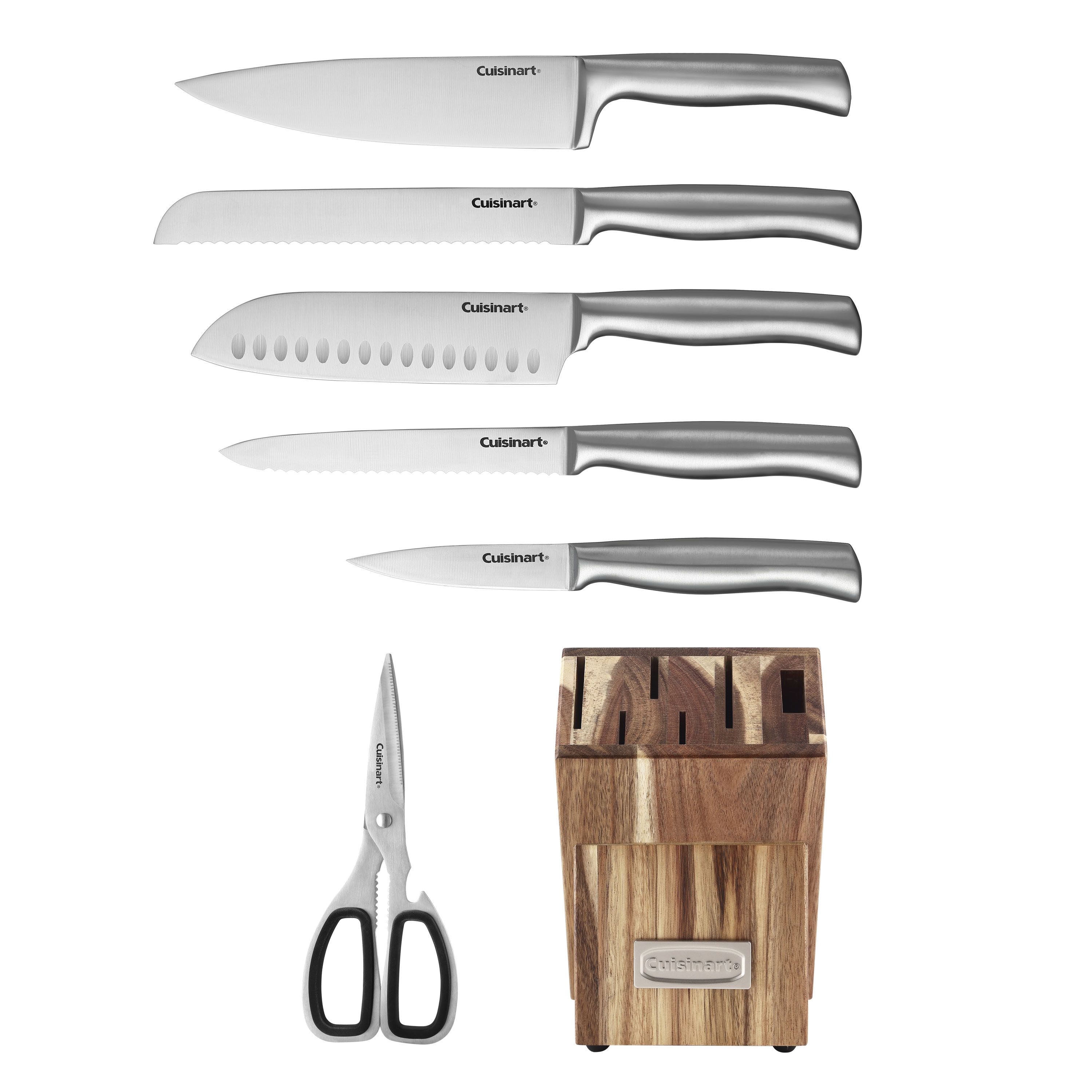 Cuisinart Classic 3-Piece Stainless Steel Carving Set with Acacia Wood Cutting  Board C77SSCS-3PH - The Home Depot