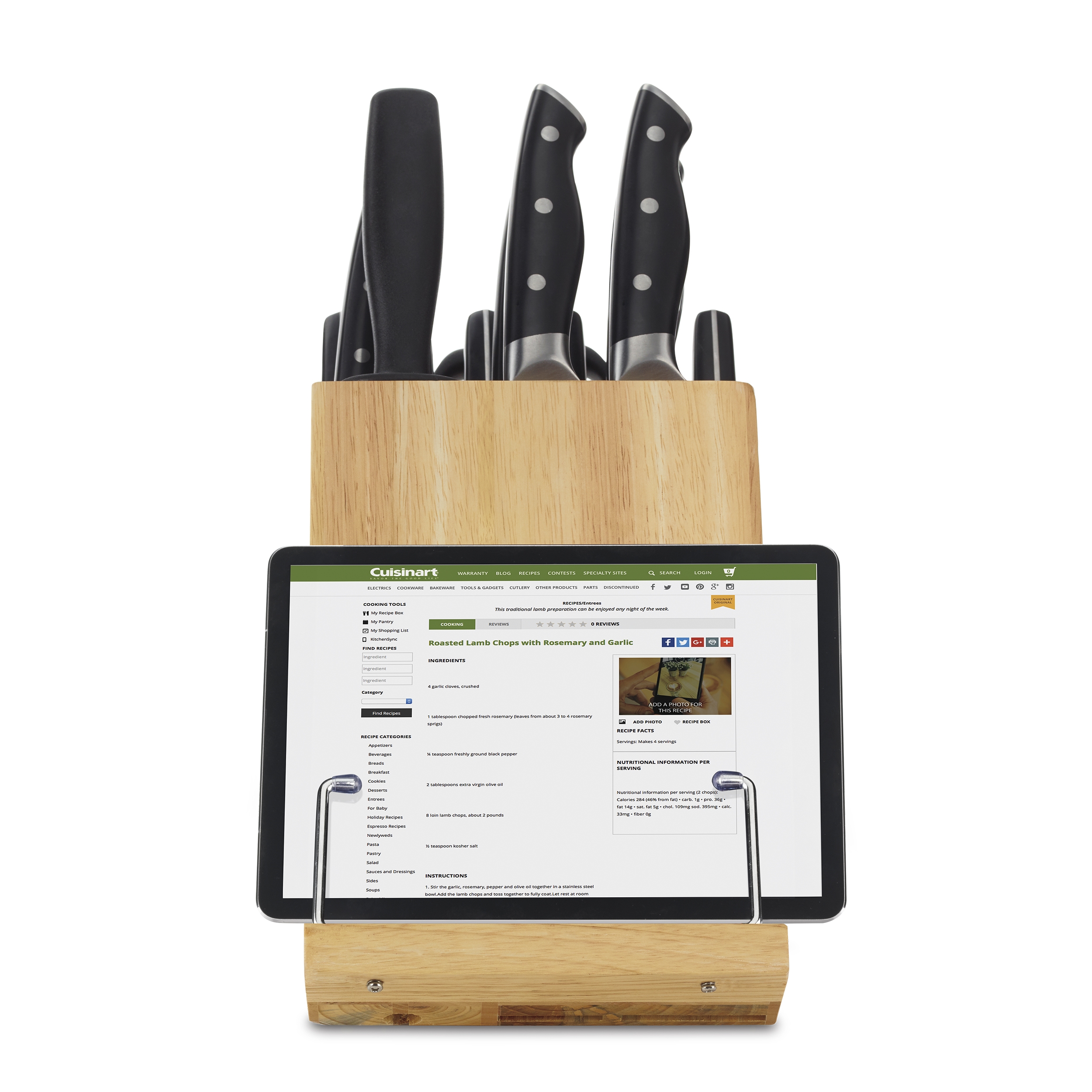 Cuisinart® Triple Rivet 15-pc. Knife Block Set – Southern Classic Kitchens