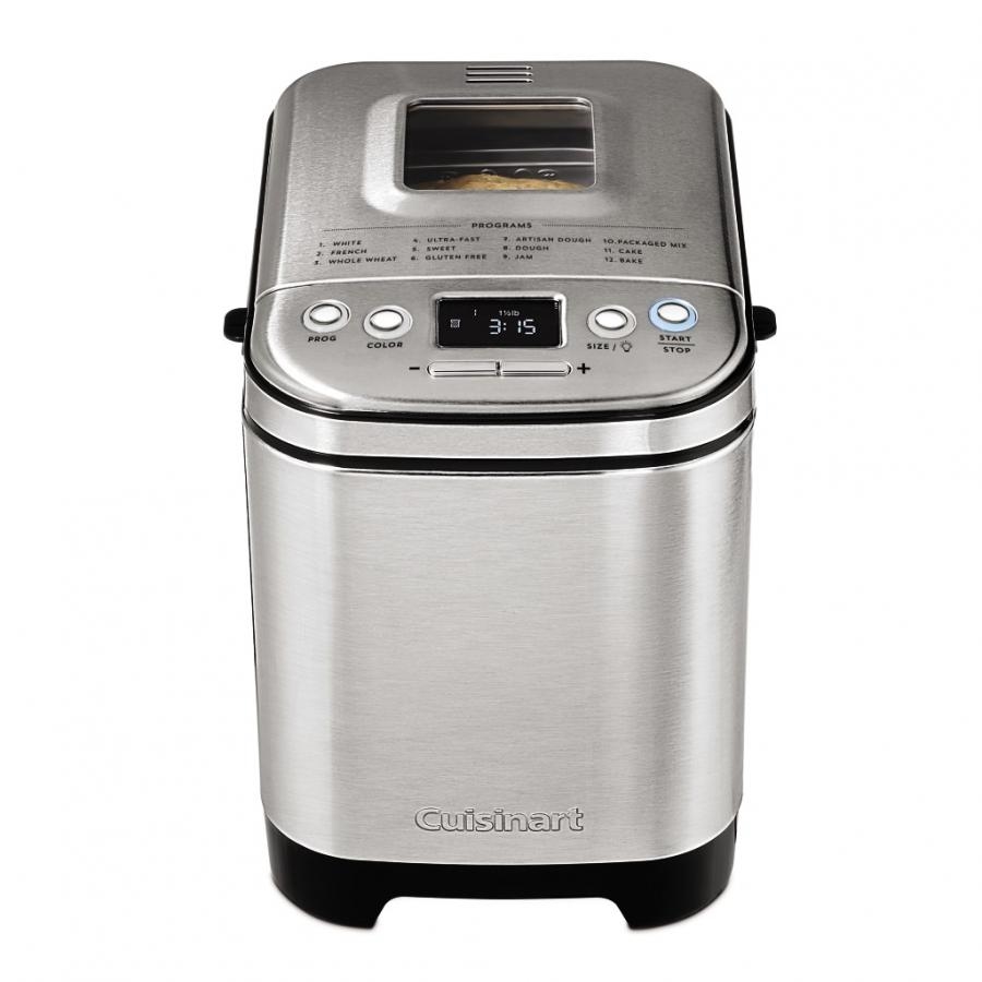 Cuisinart CBK-210,16 Menu Programs Bread Maker with Book, Bamboo Cutting  Board and Bread Knife
