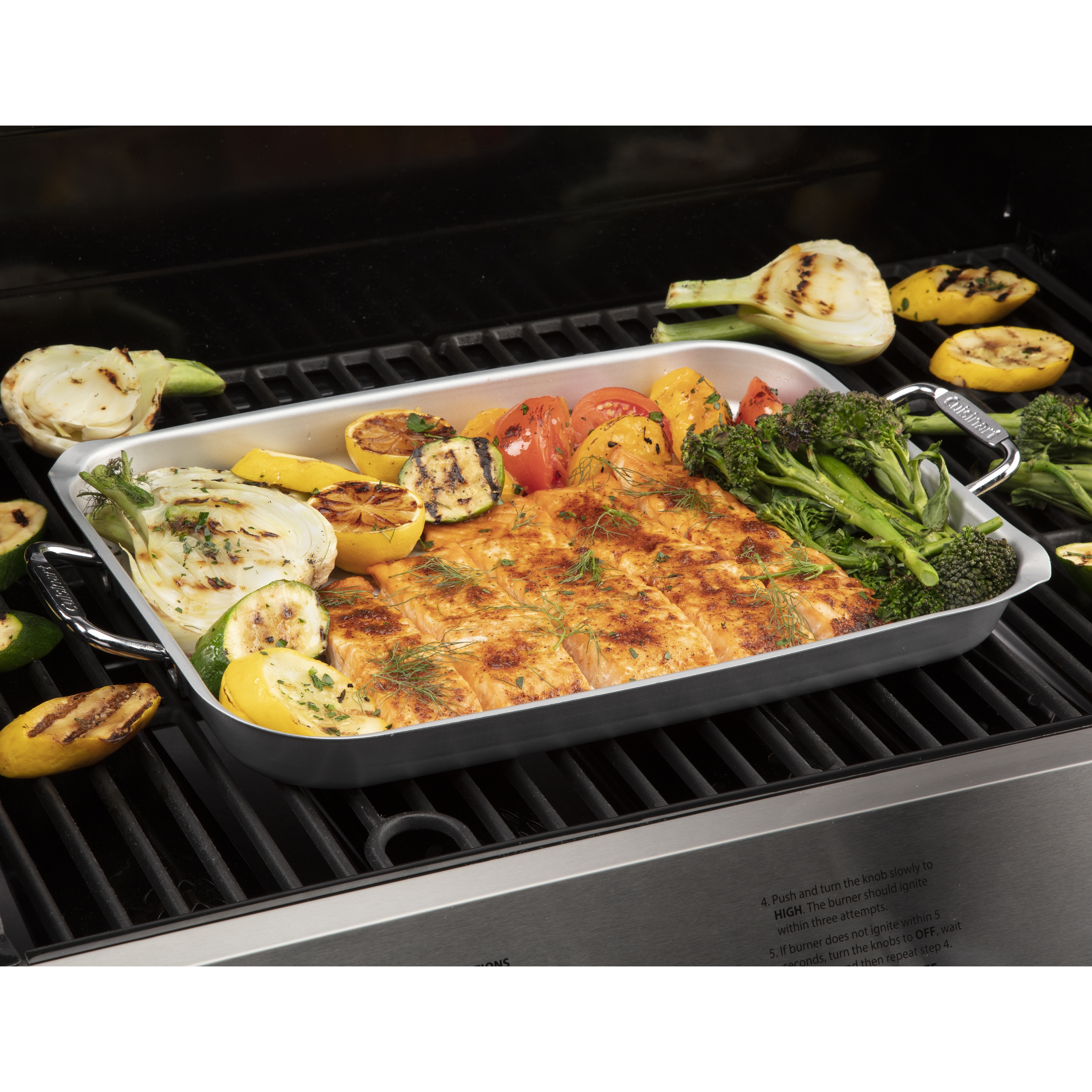 Carote Deep Square Grill Pan for Stove Top with Pour Spouts,Non