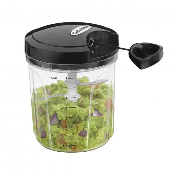 MeiZhiKou Multifunctional Food Processor Manual Chopper with Clear Container