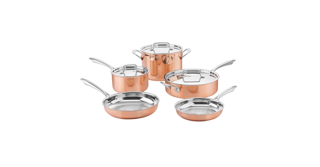 Cuisinart® Hammered Collection Copper Tri-Ply Stainless Steel 9-pc. Cookware  Set