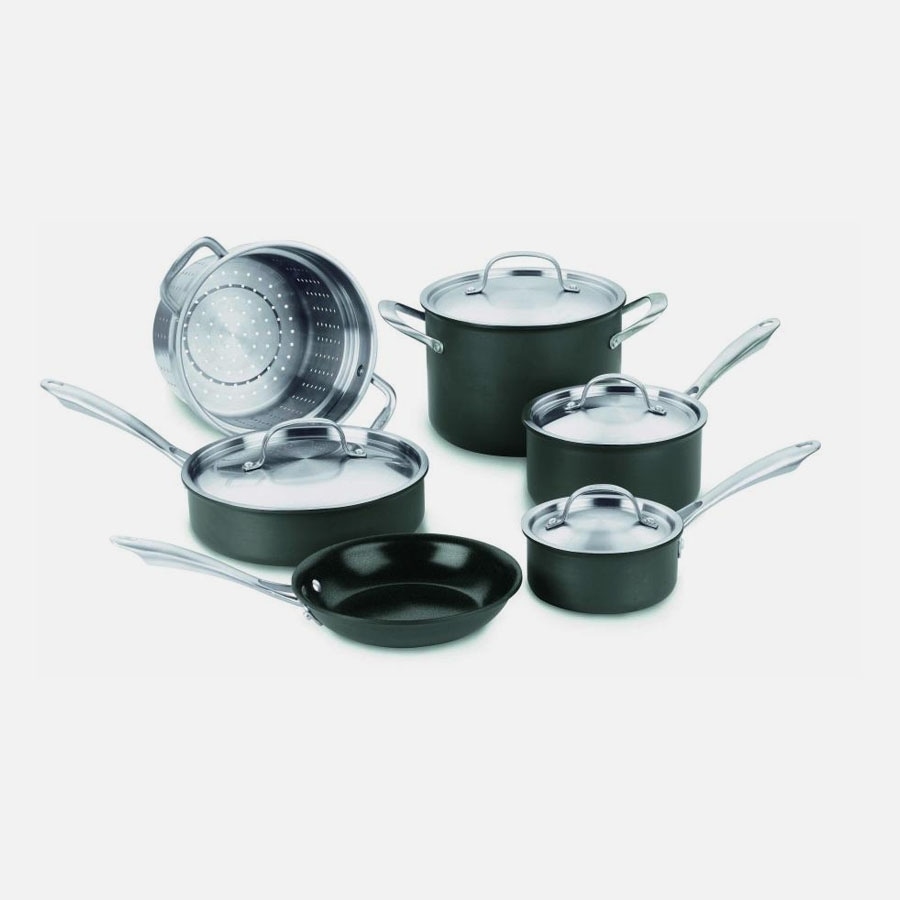 極細繊維クロス Cuisinart 64-10N Contour Hard Anodized 10-Piece Cookware Set 