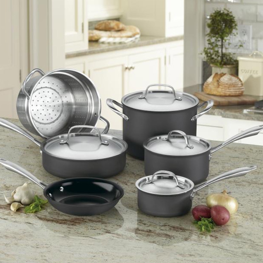 Best Buy: Cuisinart 10 PC Cookware Set Stainless Steel P88-10