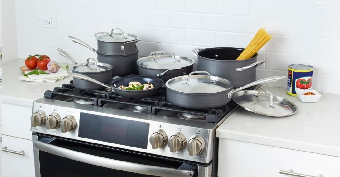 10-Piece Green Gourmet Pro Stainless Steel Cookware Set