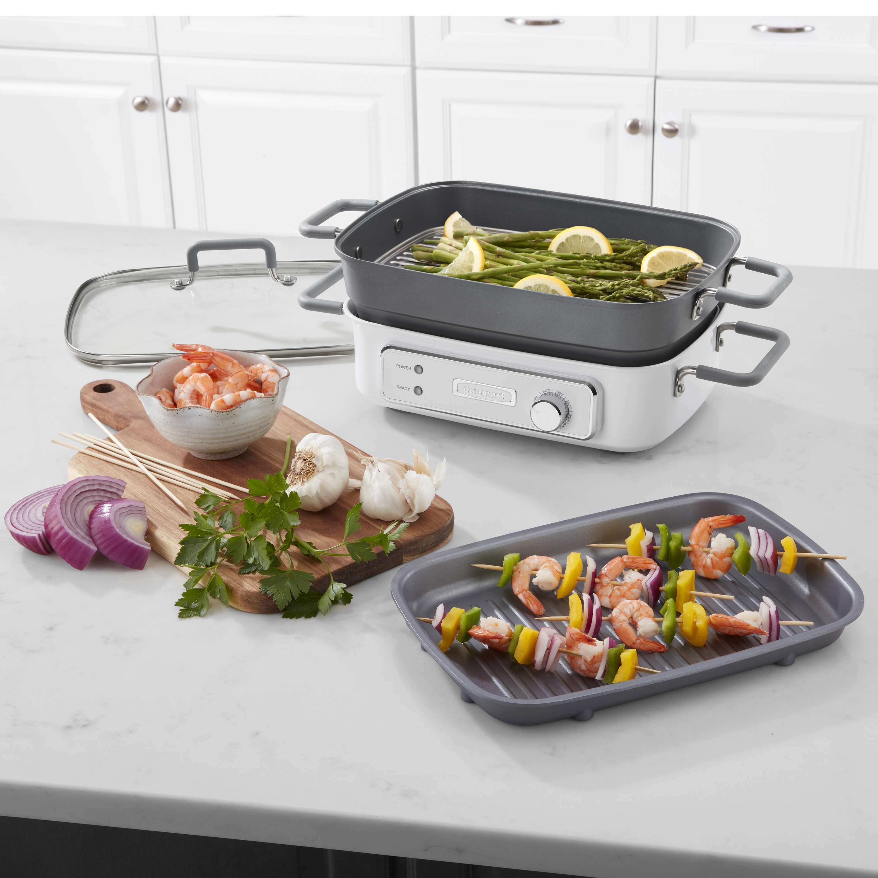 Cuisinart Stack5 Multifunctional Grill with Glass Lid