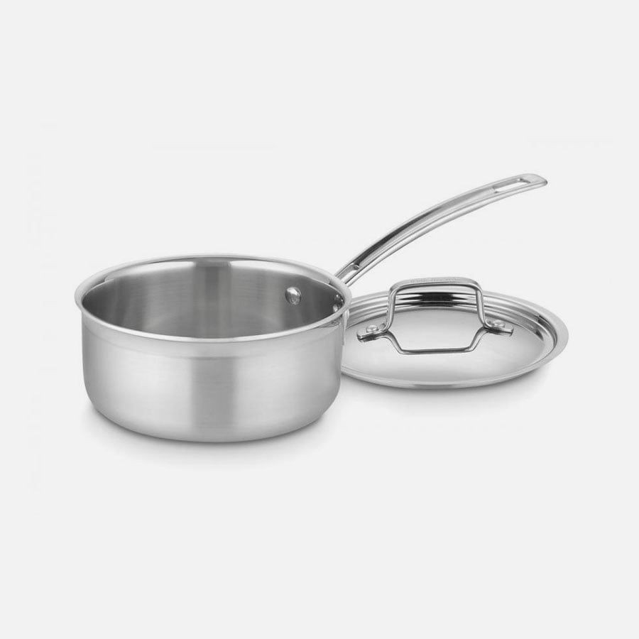 Cuisinart Chef's Classic Stainless Saucepan with Lid, Silver - 1.5 qt