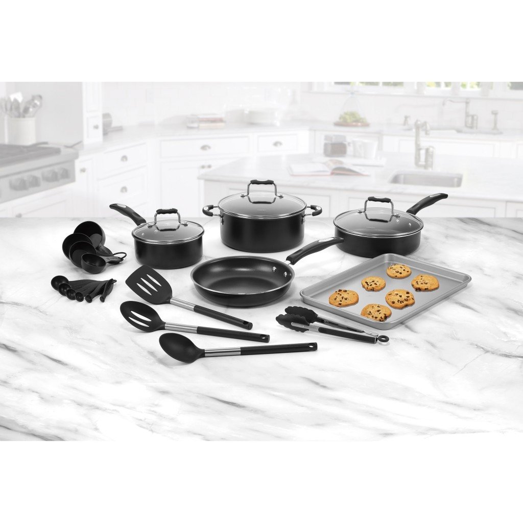 Cuisinart Advantage Nonstick 11-Piece Cookware Set, Black