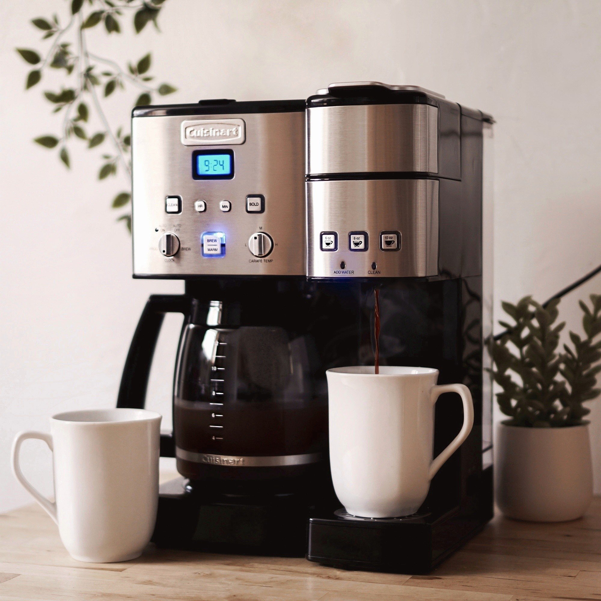 Never run out of coffee☕ Make carafes (that stay hot!) for brunch guests  with the Coffee Center 2-in-1 Coffeemaker.