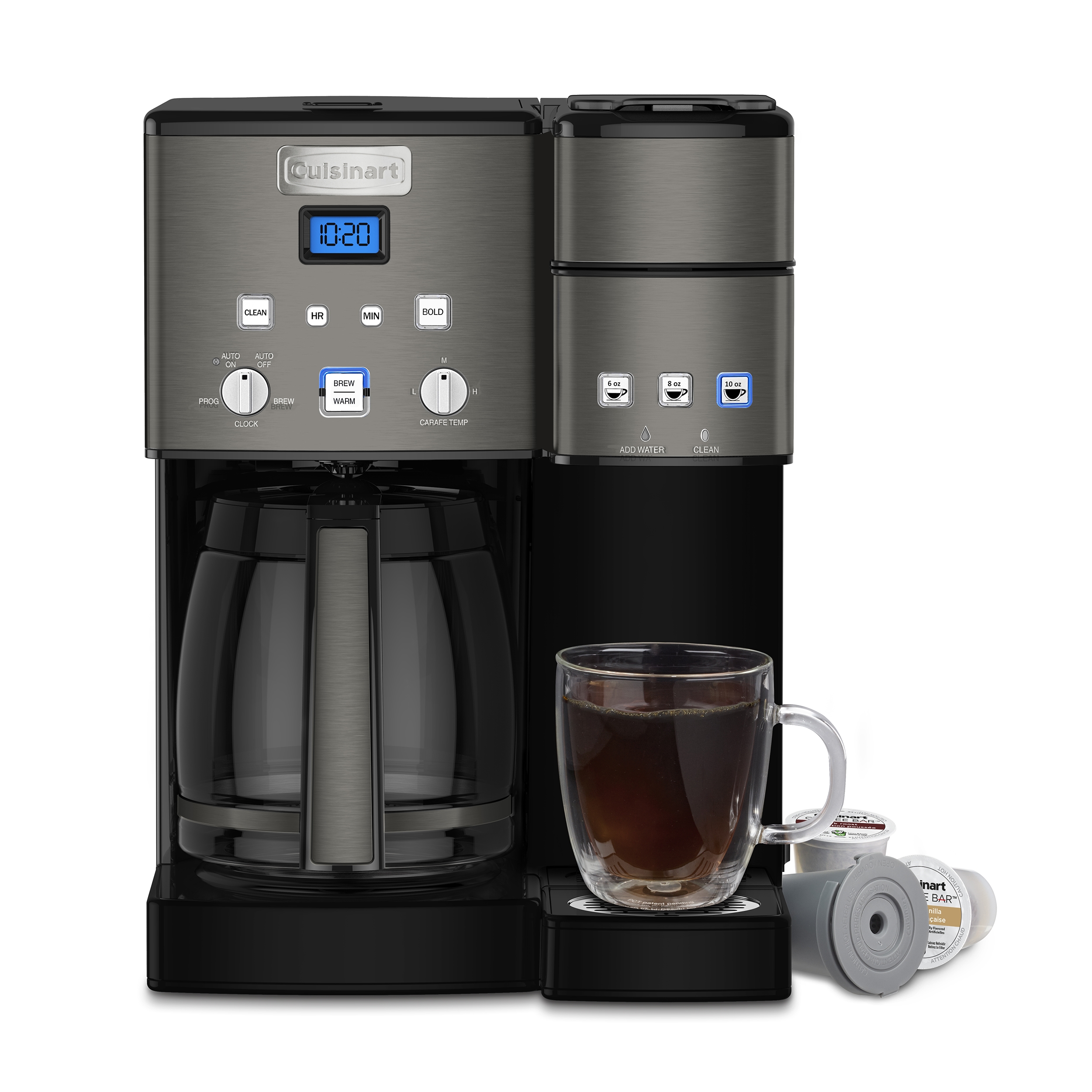 Coffee Center 12-Cup Coffee Maker & Single-Serve Brewer (Black Stainless), Cuisinart