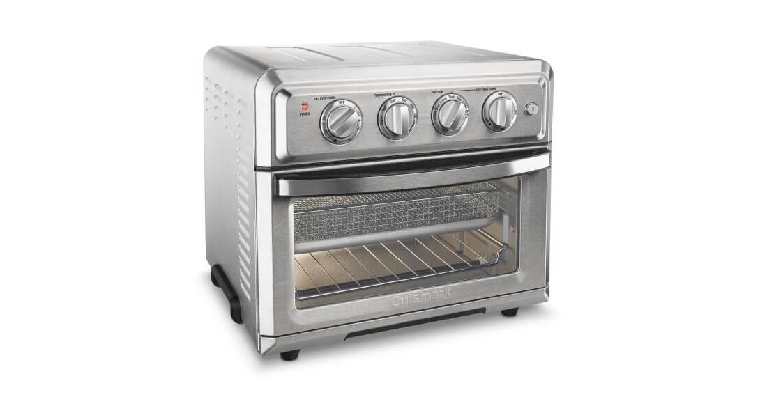 Air Fryer + Convection Toaster Oven by Cuisinart, 7-1 Oven with Bake,  Grill, Broil & Warm Options, Stainless Steel, TOA-60