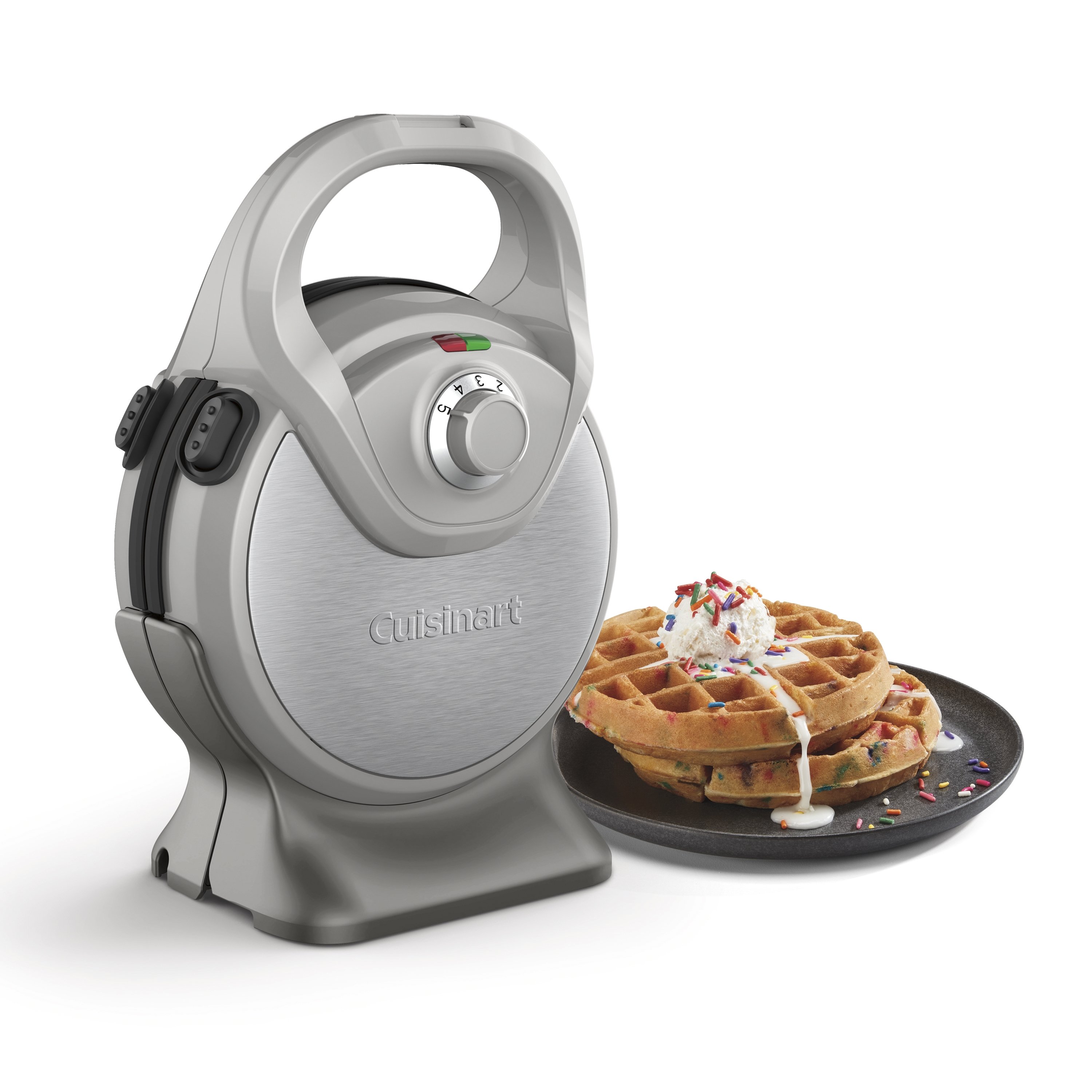  Mini Waffle Maker with 7 Removable Plates - Includes
