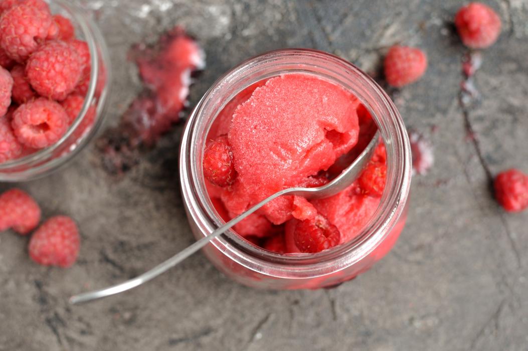 Raspberry Sorbet - 5 cups (ten ½-cup servings) Recipe 