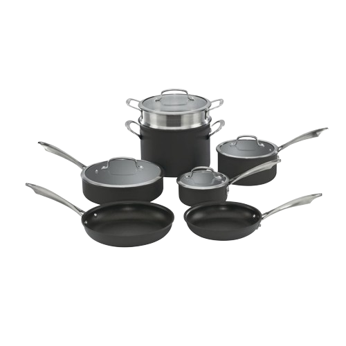 Dishwasher Safe Anodized Cookware 11 Piece Set - Cuisinart